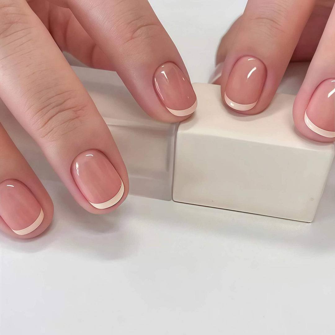 Professional French Tip Nail Set Kalsten