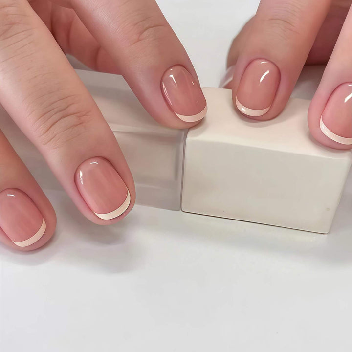 Professional French Tip Nail Set Kalsten