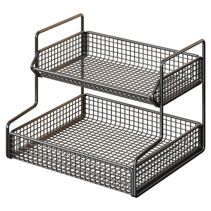 Multi-Tier Wire Mesh Kitchen Pantry Storage Organizer Rack