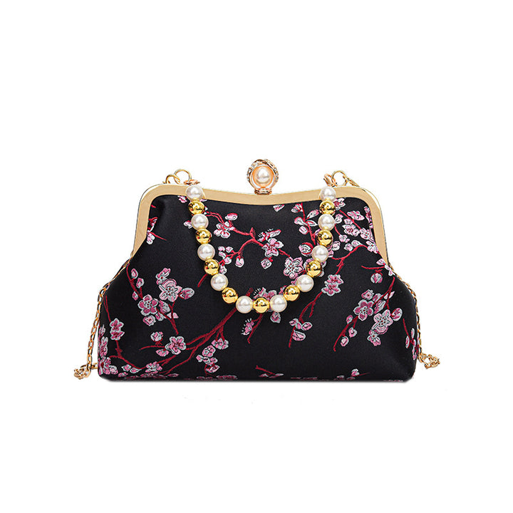 Floral Print Evening Clutch
