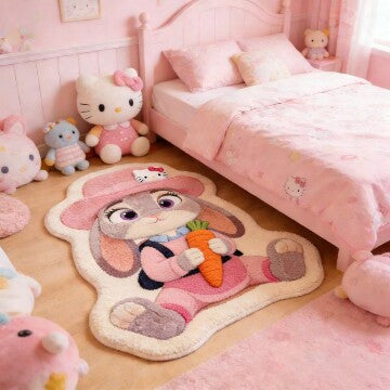 Cute Shapes Cartoon Rug