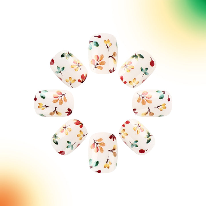 Floral Press-On Nail Art Kalsten