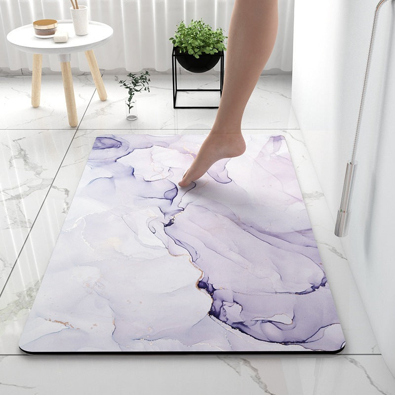 Luxurious Marble Pattern Bath Mat Kalsten
