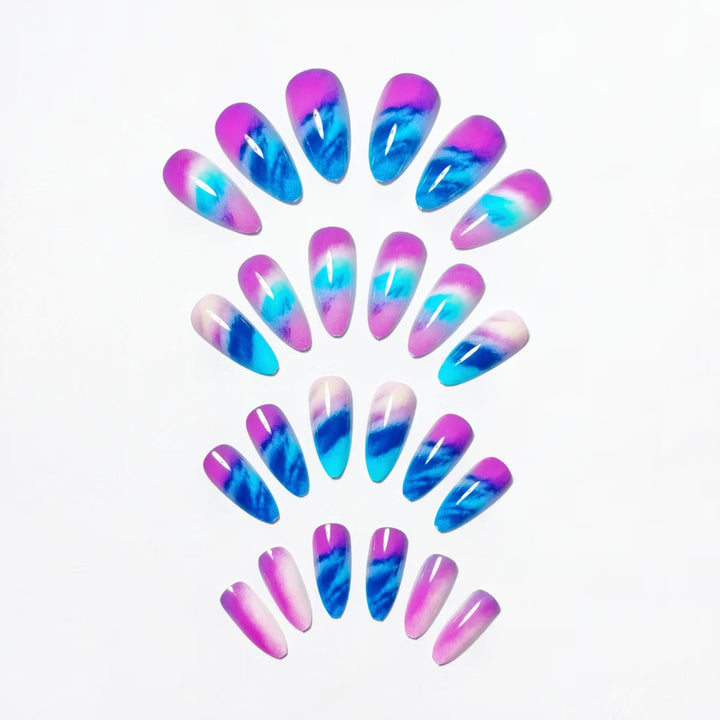 Creative Artificial Nails in Modern Ombre Design Kalsten