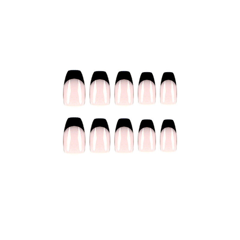 Artificial nail tips with high gloss black Kalsten