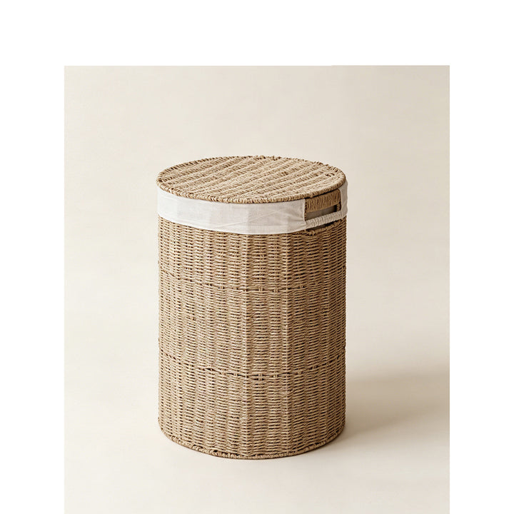 Stylish laundry basket made of natural material Kalsten