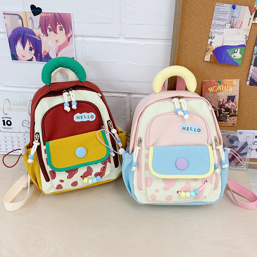 Leisure Backpack with Colorful Applications and Creative Design Kalsten