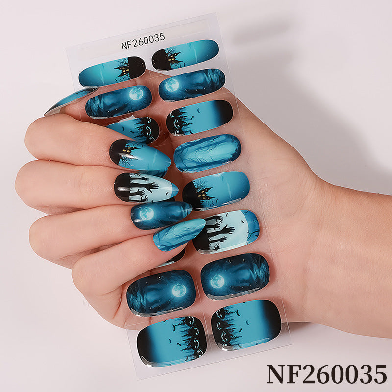 Halloween-Inspired Nail Art Wraps