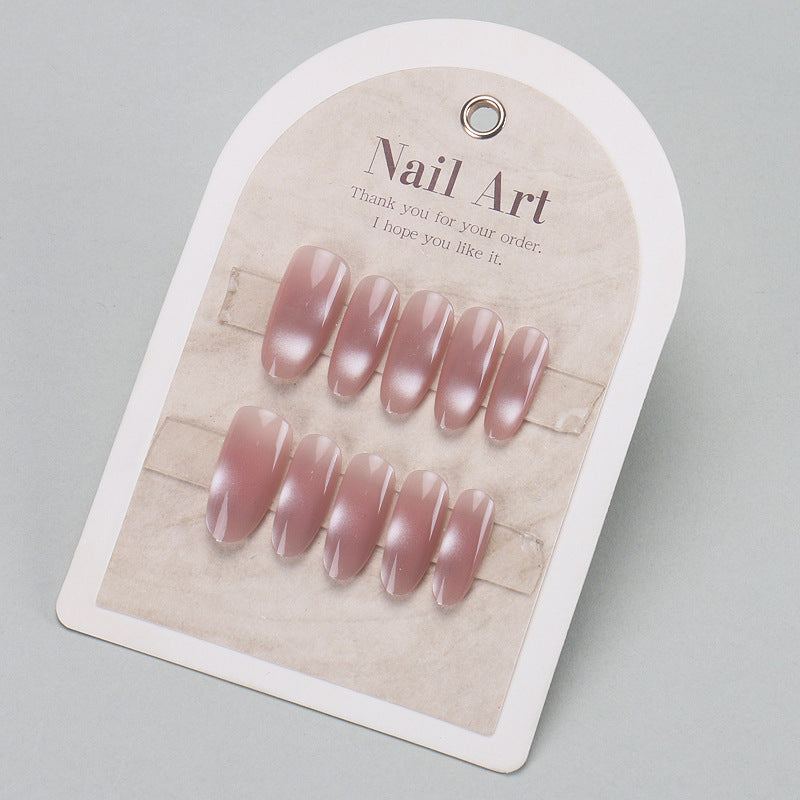 Elegant Press-On Nail Tips with Gold Accents Kalsten