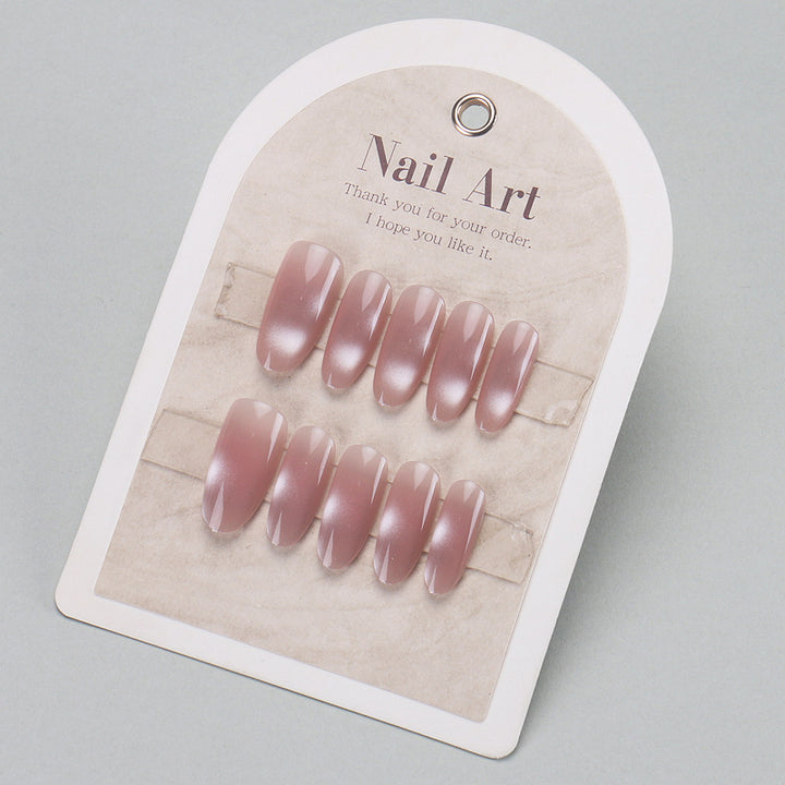 Elegant Press-On Nail Tips with Gold Accents Kalsten