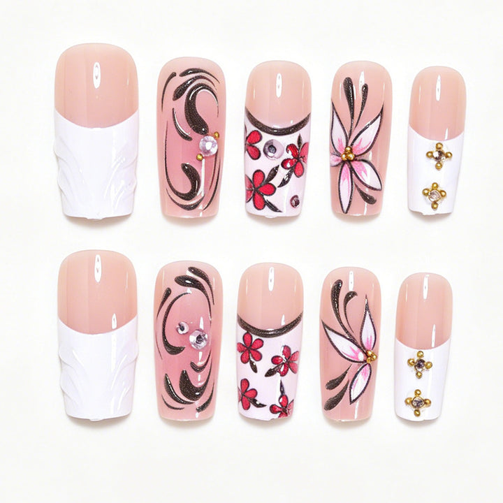 Decorative Floral Nail Art Tips Kalsten 1788858442