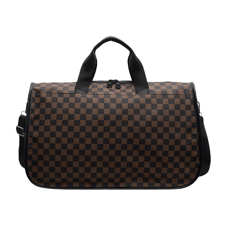 Stylish Checkerboard Travel Duffel Bag Kalsten