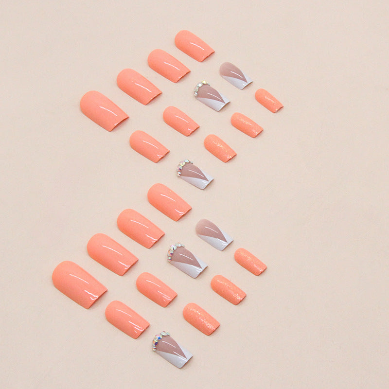 Elegant Crystal-Studded Press-On Nail Tips Kalsten