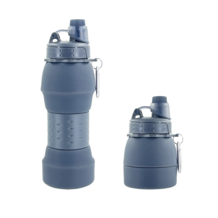 Women's collapsible silicone drinking bottle with practical clip Kalsten