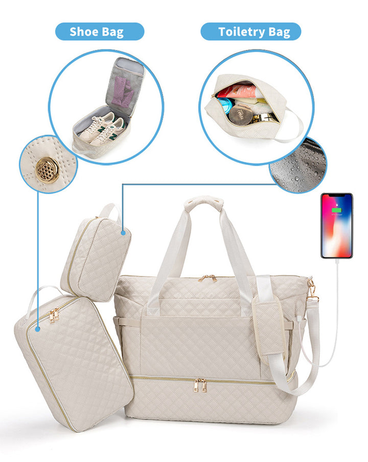 Quilted Weekender Bag Kalsten