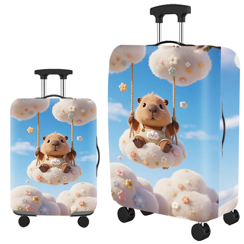 Artistic Cat-Themed Hard Shell Suitcase Kalsten