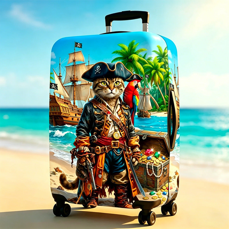 Ladies hard-shell suitcase with playful dog motif Kalsten