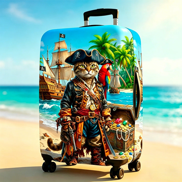 Ladies hard-shell suitcase with playful dog motif Kalsten