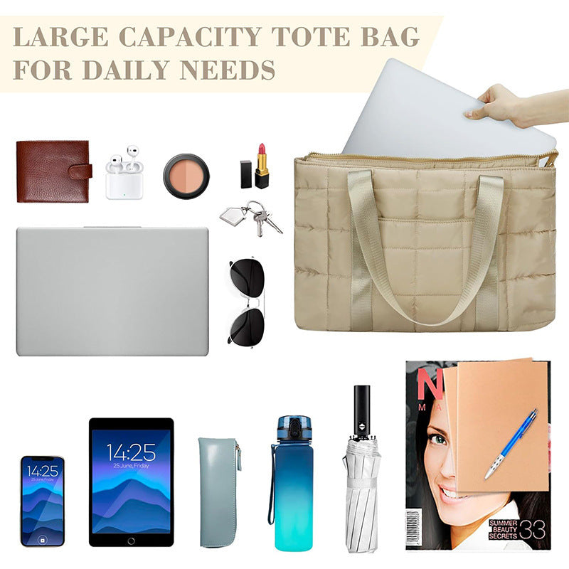Urban Quilted Tote Bag Kalsten