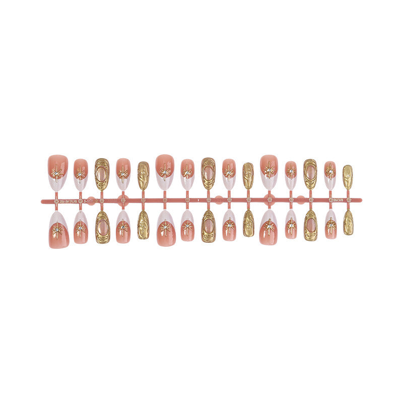 Acrylic nail set with luxurious flower decorations Kalsten