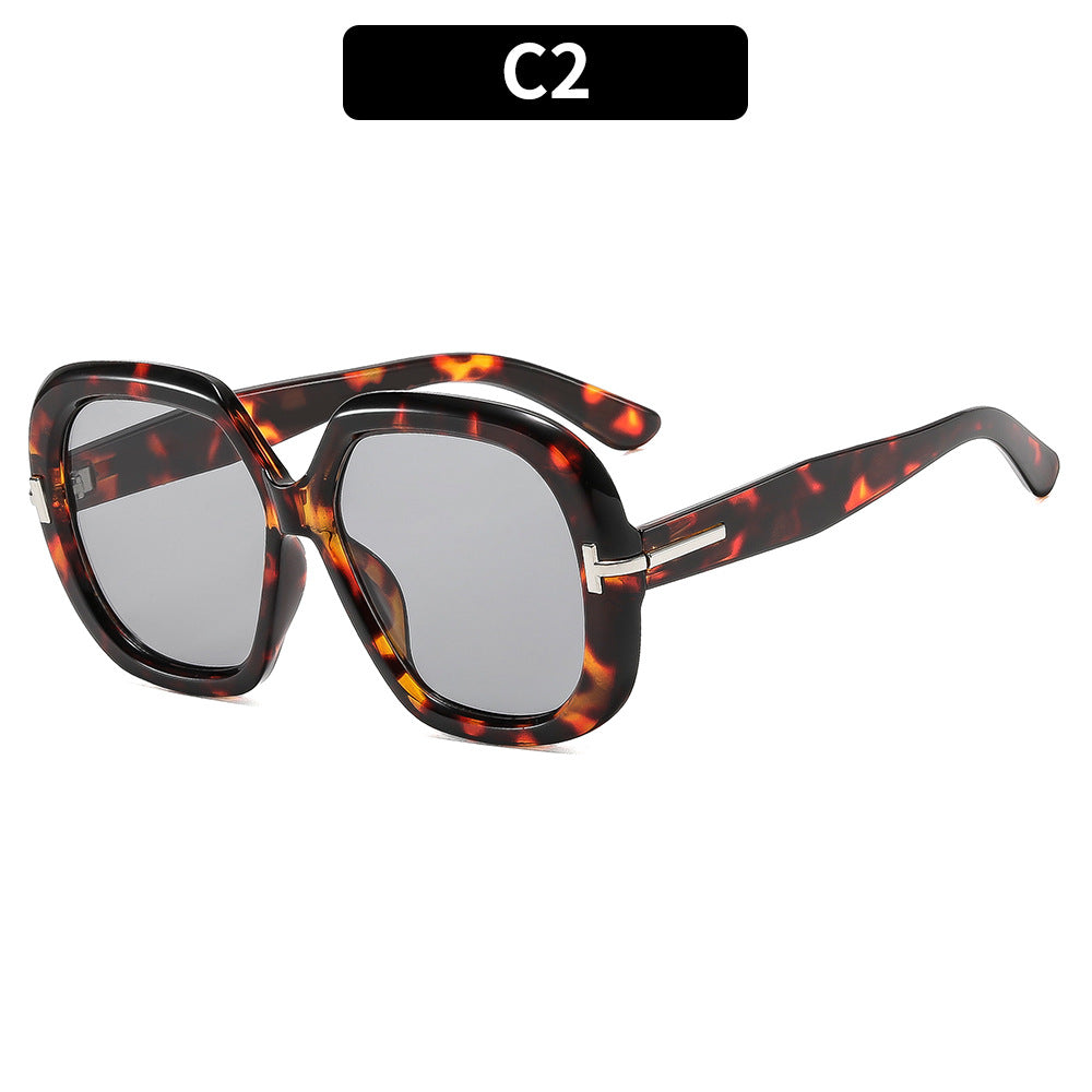 Fashion-Forward Oversized Hexagonal Sunglasses