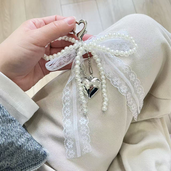 Elegant Heart Pendant Charm Keychain Kalsten