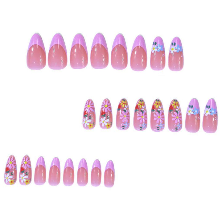 Floral Themed Acrylic Nail Art Set Kalsten