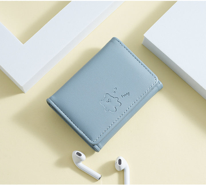 Cute Leather Tri-Fold Wallet Kalsten