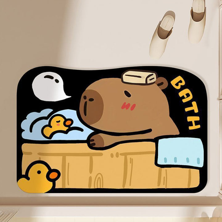 Cute Cartoon Character Bath Mat Decor
