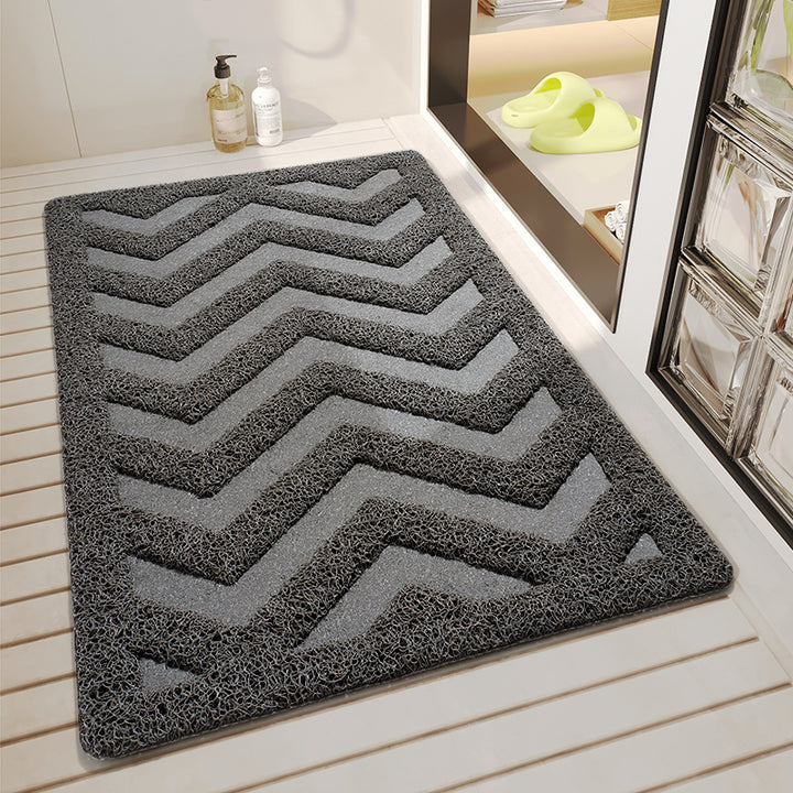 Chevron Pattern Bathroom Mat Kalsten