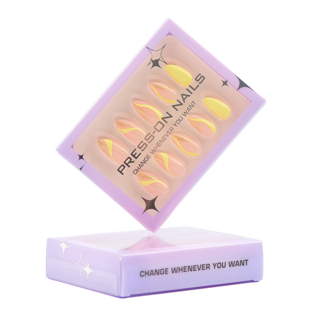 Artificial Press-On Nails with glamorous designs Kalsten