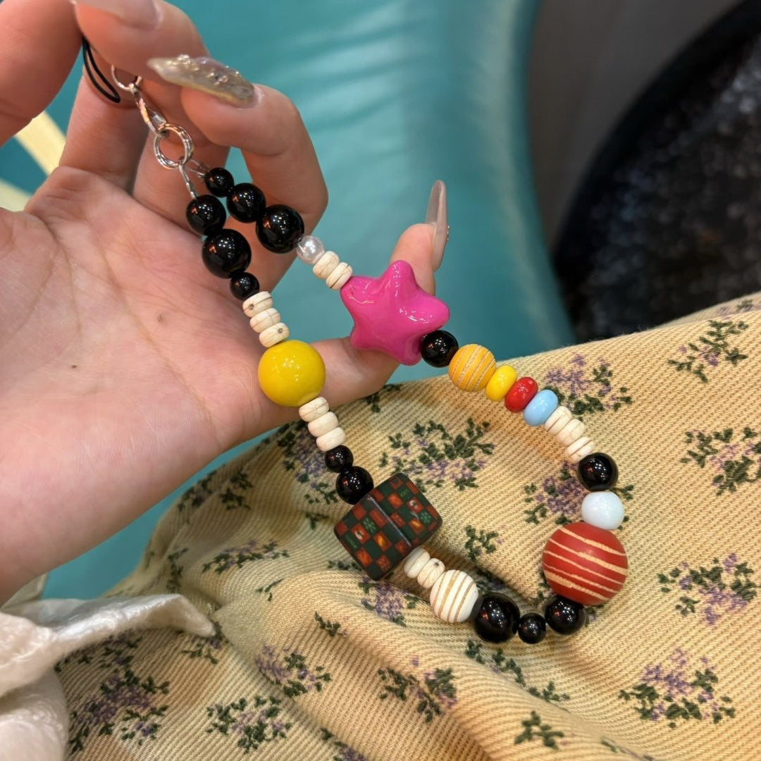 Fun-Themed Beaded Charm Necklace Kalsten