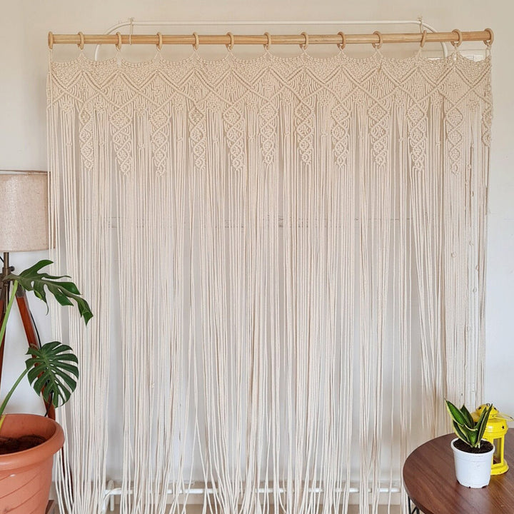 Macrame Room Divider Curtain Kalsten