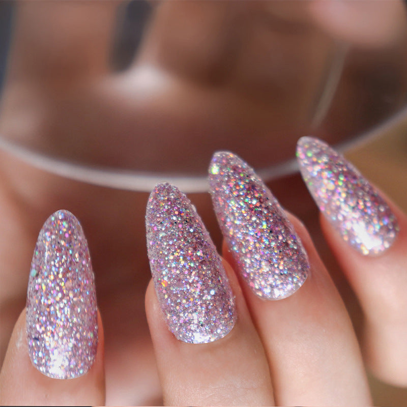 Glamorous Glitter Press-On Nail Set Kalsten