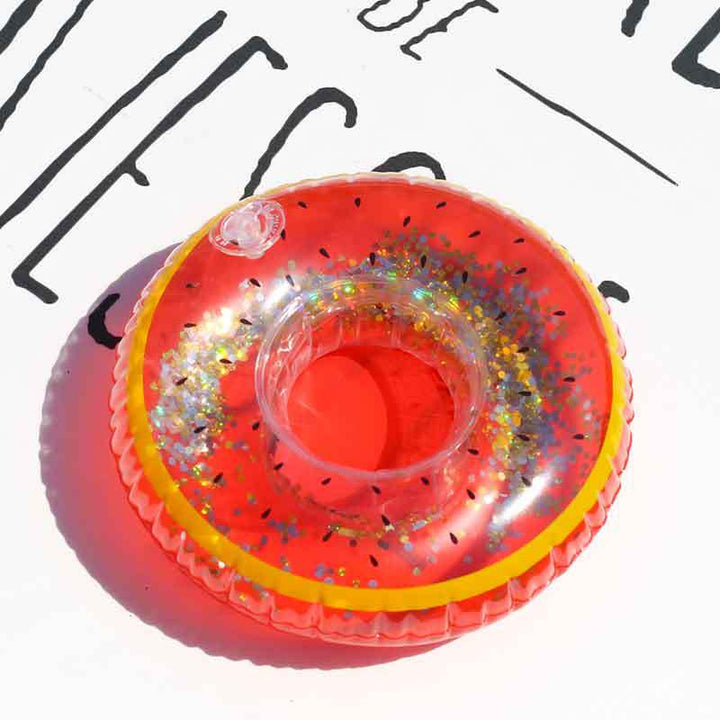 Women Inflatable Swim Ring with Floral Design Kalsten