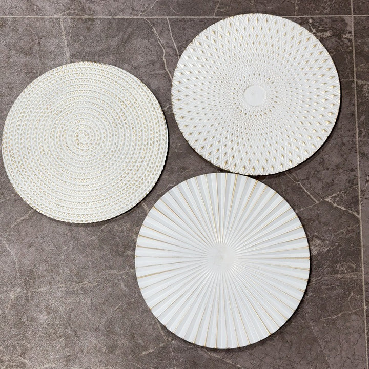 Decorative Embossed Placemats Set Kalsten