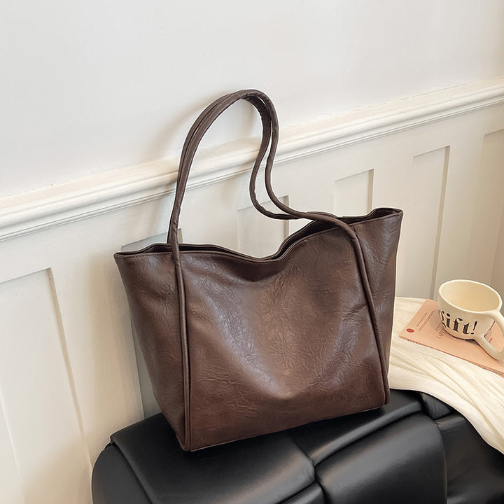 Stylish Vegan Leather Tote Bag