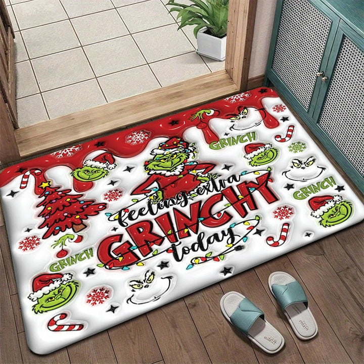 Grinch Christmas Themed Doormat Kalsten
