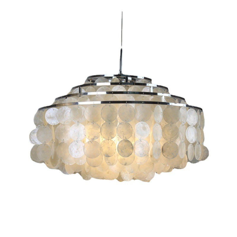 Modern Capiz Shell Pendant Light