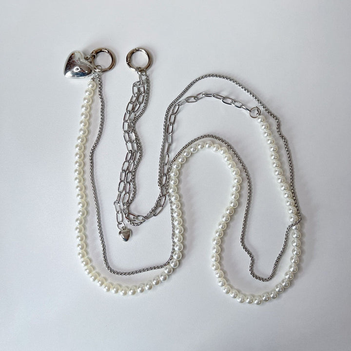 Heart-Designed Beaded Eyewear Chain Kalsten