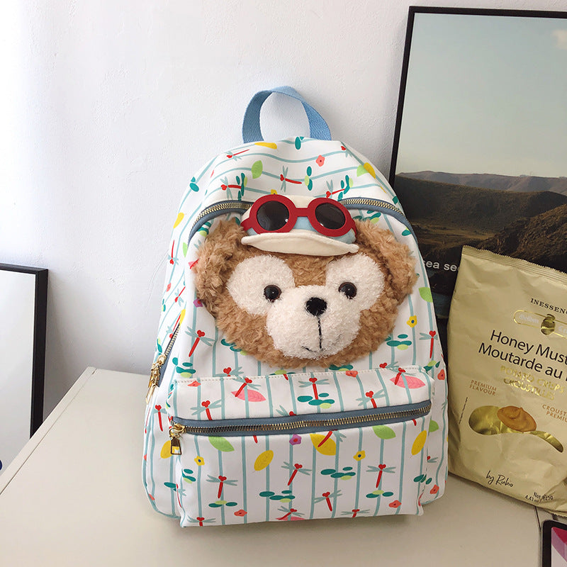 Playful Plush Animal Backpack