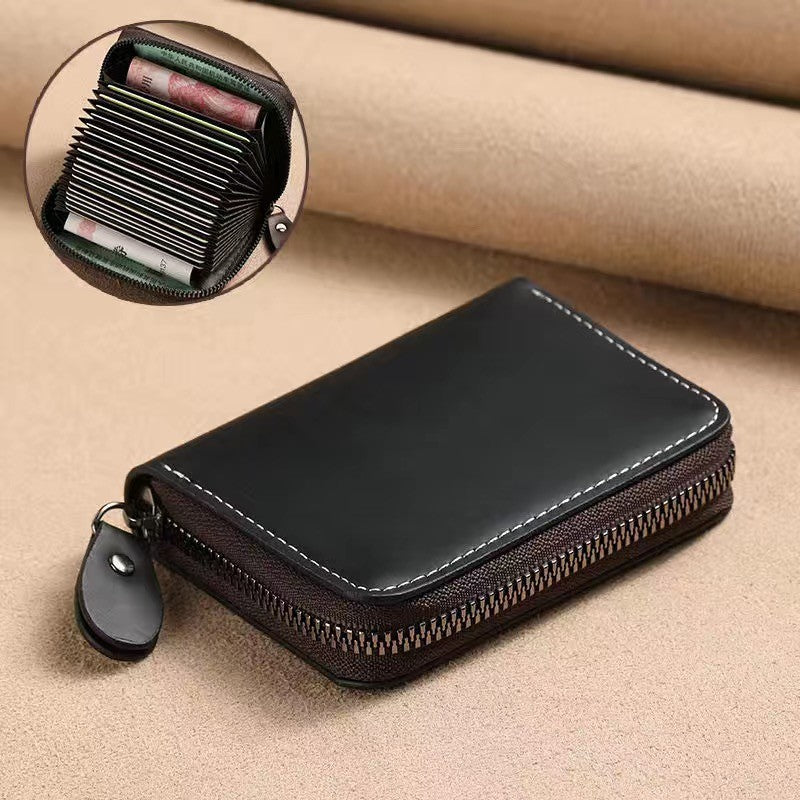 Premium Zippered Multi-Card Wallet