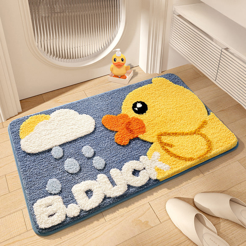 Cartoon Duck-Themed Bath Mat Kalsten