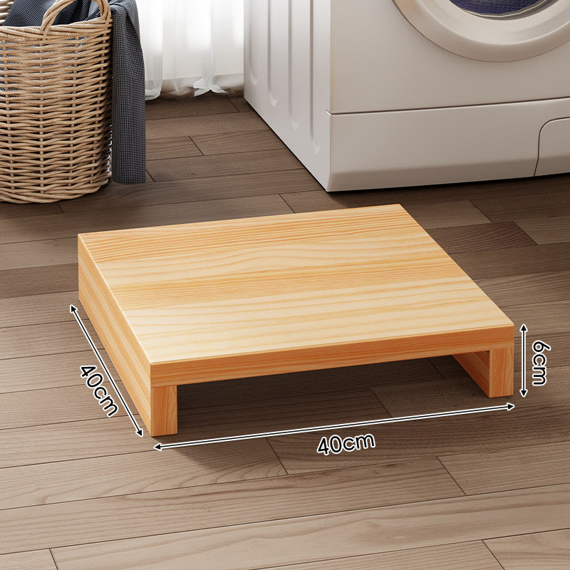Low-Profile Solid Wood Appliance Riser Platform