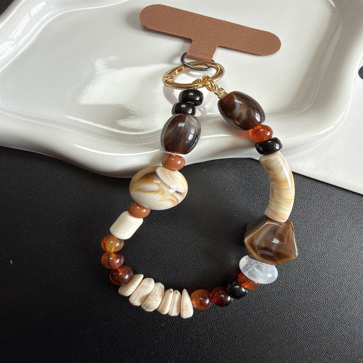 Artisan Beaded Charm Keychain Kalsten