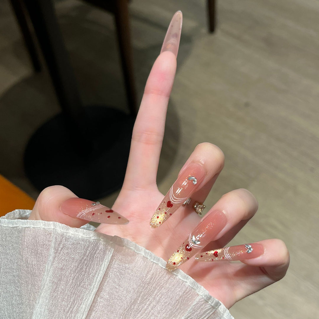 Artistic Holiday-Themed Press-On Nail Art Kalsten