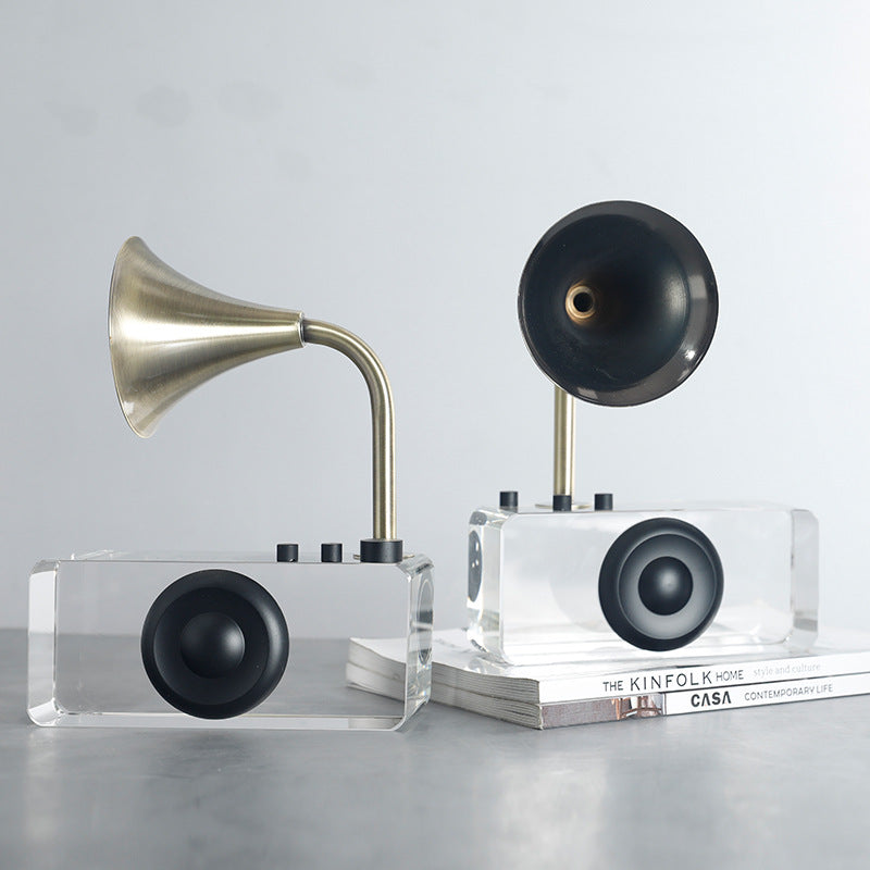 Vintage-Inspired Bluetooth Gramophone Speaker