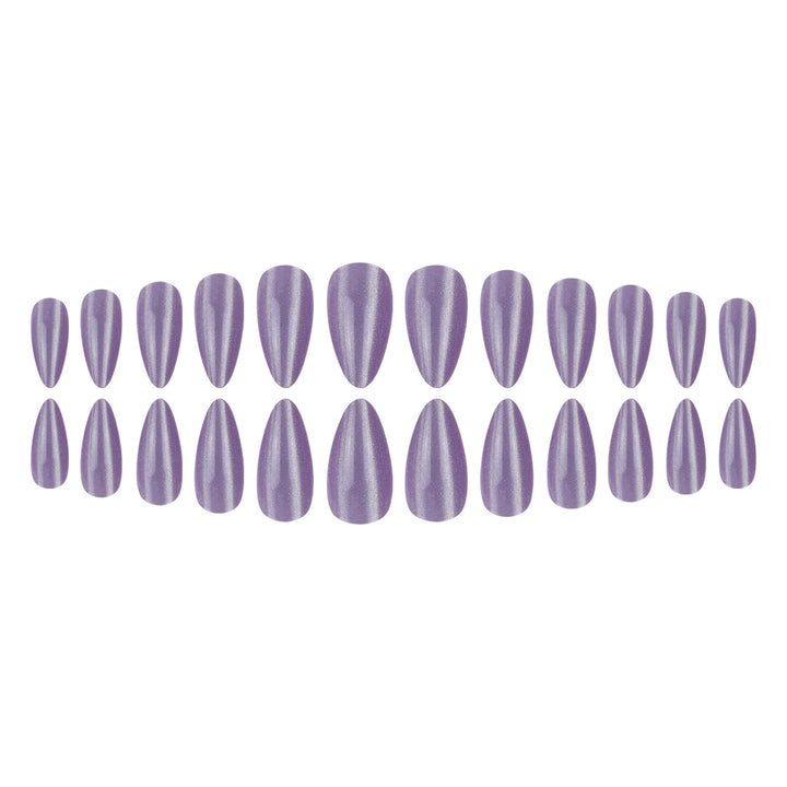 Long Glossy Stiletto Press-On Nails Kalsten