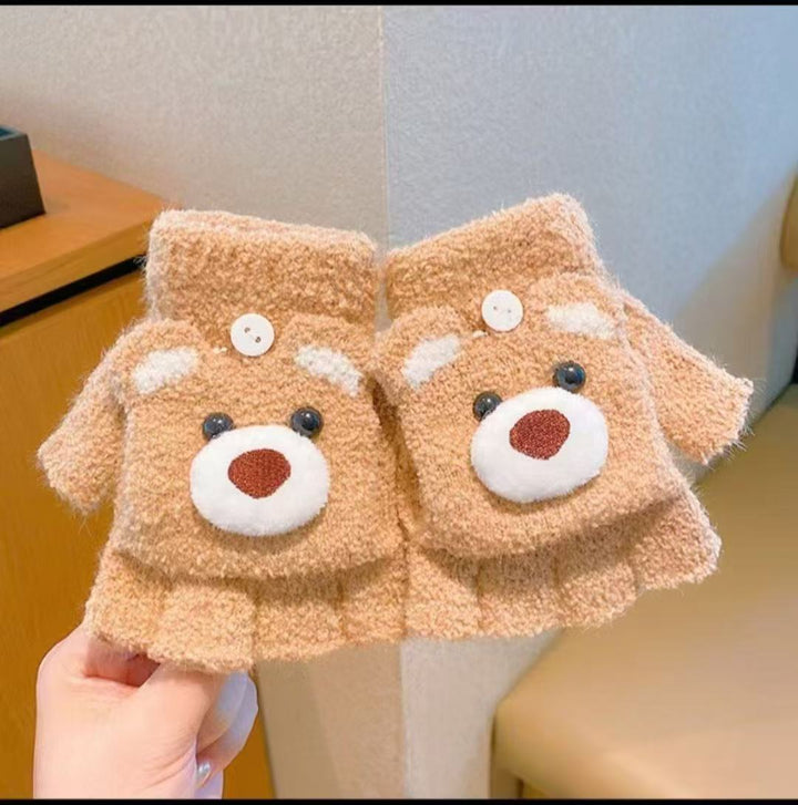 Cute Animal-Themed Fingerless Gloves Kalsten 1790553461