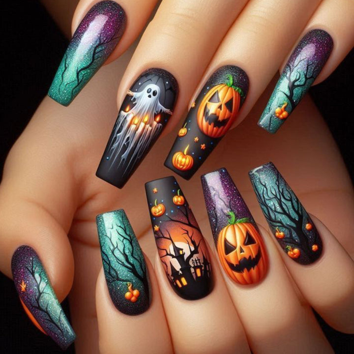 Halloween-Themed 3D Acrylic Nail Art Set Kalsten 1789713451